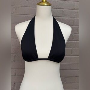 Pink Victoria’s Secret Black Halter Bikini Top S